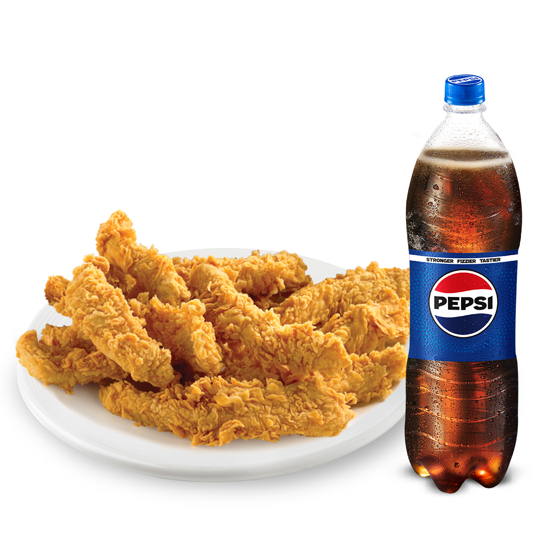 9 PCs tenders  with 1.5 litter drink