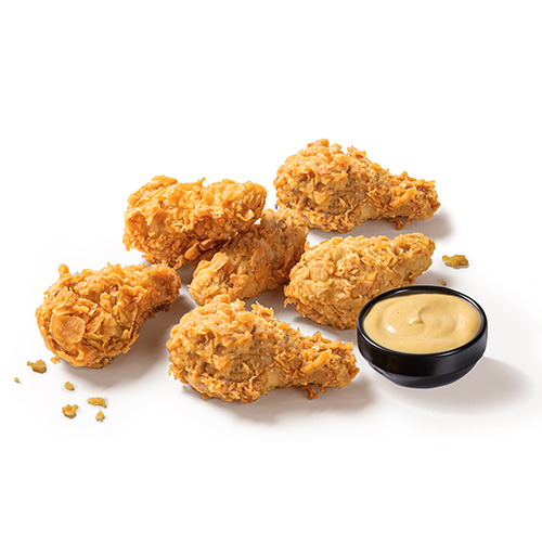 6 Pc Breaded Wing Only