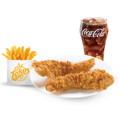 2 pieces tenders, value fries and drink 